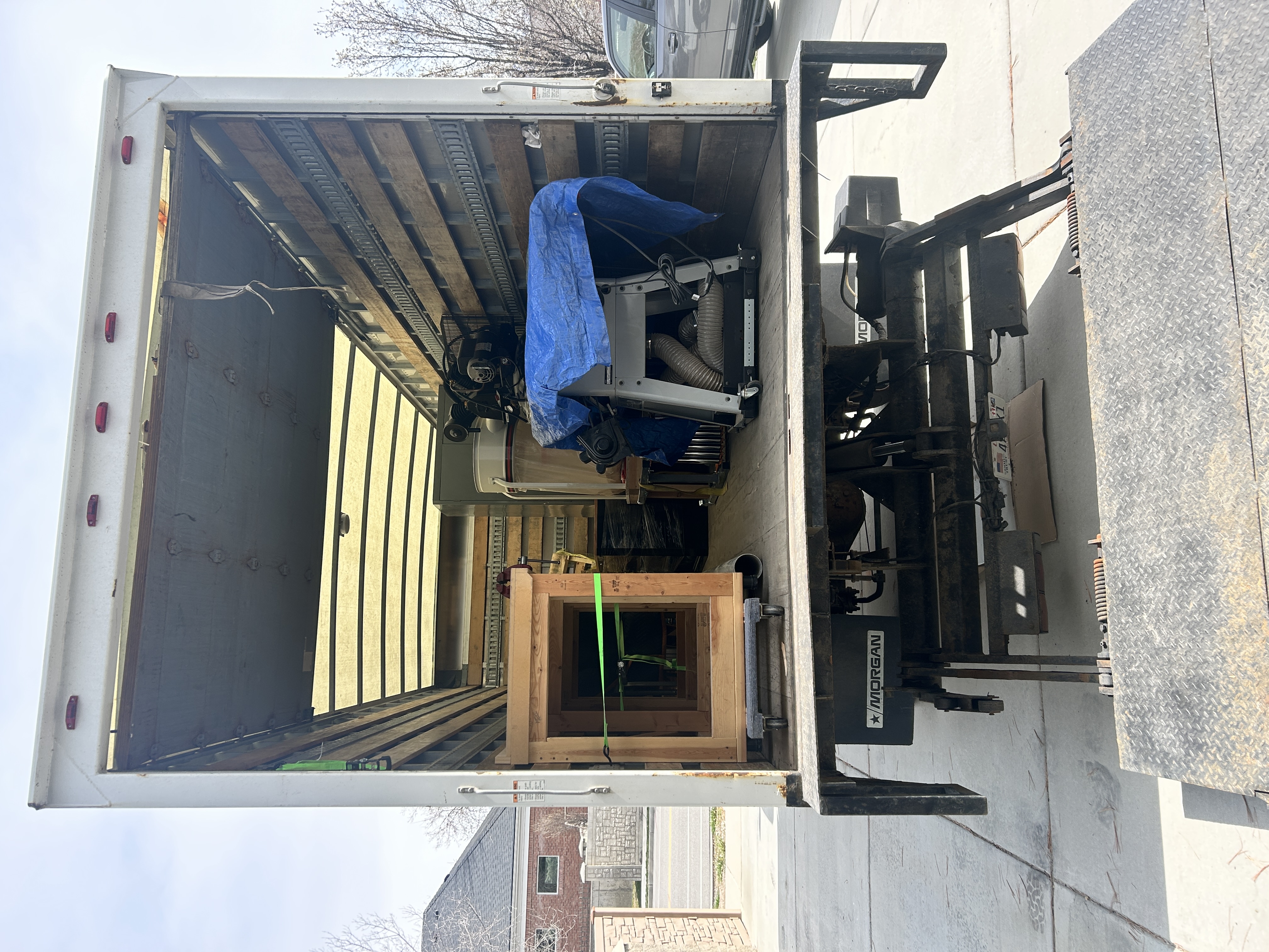 Our mission in action - professional delivery truck with lift gate and equipment